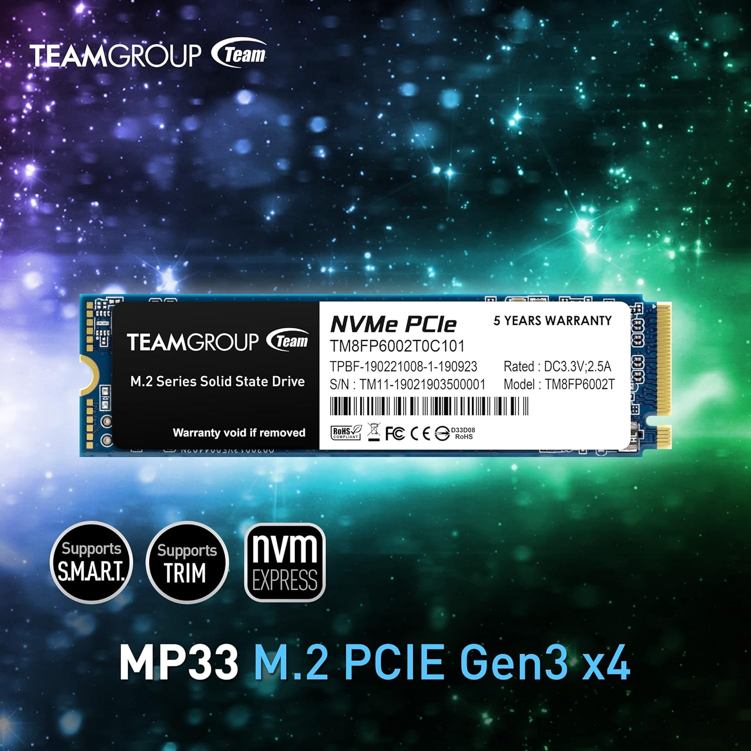 Teamgroup M.2 NVMe SSD 256GB MP33 Teamgroup M.2 NVMe SSD 256GB MP33